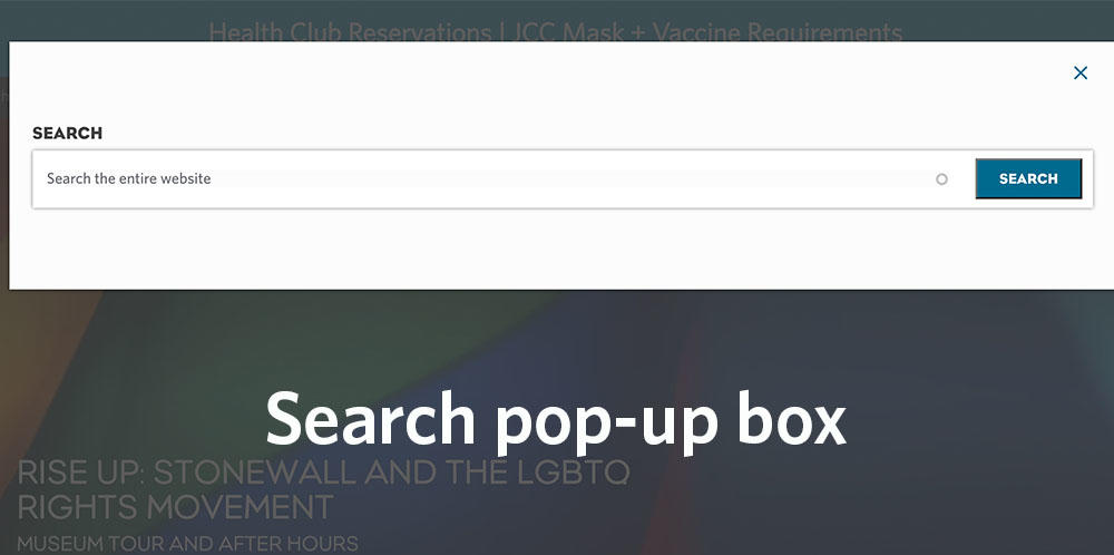 Search Pop Up 2022