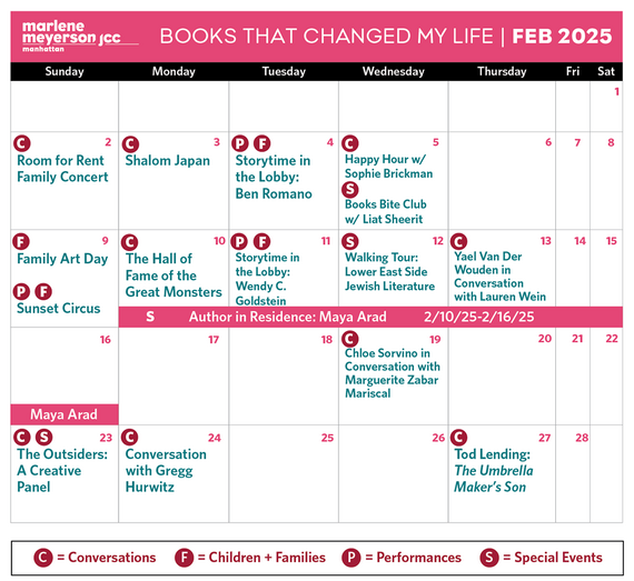 Book That Changed My Life February Calendar